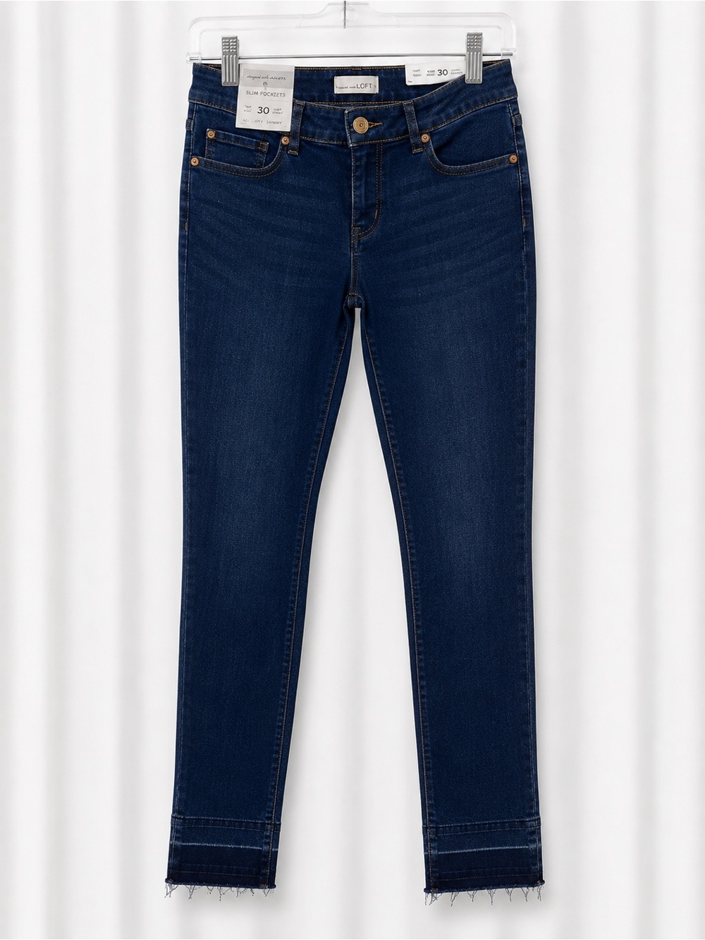 LOFT Navy Ankle Skinny Jeans